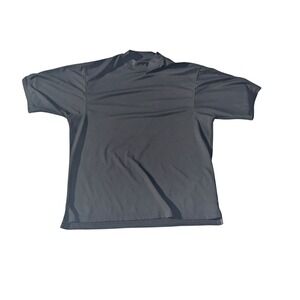 FootJoy Golf Shirt Mock Neck Short Sleeve Athletic‎ Gray Mens Large